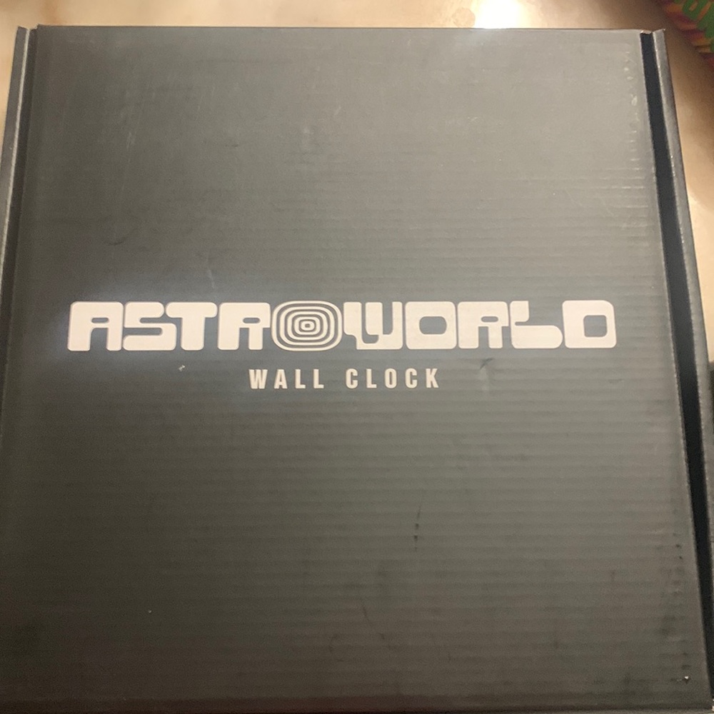 Astroworld wall clock